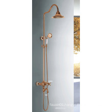 (YL5875-C) China Sanitary Bronze Painting Gold-Plated Bathroom Faucet